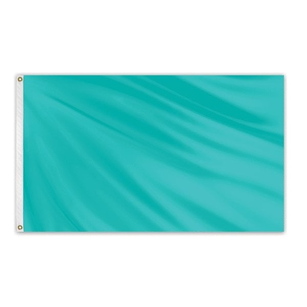 Solid Color Outdoor Nylon Flag 3' x 5' - Parrot Blue
